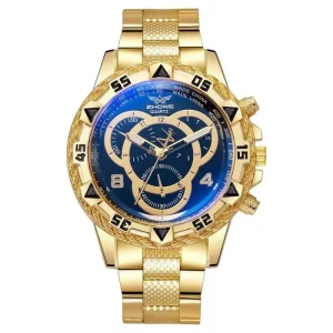 Casual Large Dial Three eye Watch