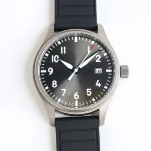 Casual Men’s Mechanical Watch with Black Dial Three Hands Date Display and Power Reserve