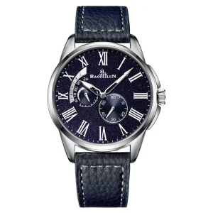Casual Multi Functional Calendar Pointer Mechanical Movement Stainless Steel Water Resistant Luxurious Minimalist