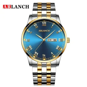 Casual Style Men’s Watch Waterproof Luminous Quartz Wristwatch Business Luxury Stainless Steel Watch for Men