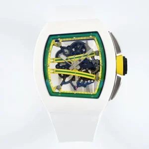 Ceramic Case Watch with Skeleton Design and Tourbillon Movement Men’s Mechanical Watch