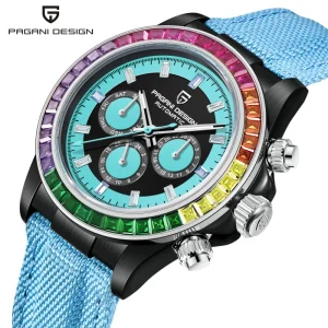 Charm Fashion Automatic Mechanical Wristwatch Men Stainless Steel Divers Watch 100M Waterproof Watches
