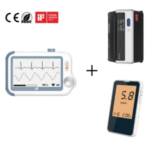 Checkme Suit Emergency Medical Vital Signs Monitor Portable ECG Monitor Handheld Pulse Oximeters
