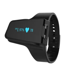 CheckmeO2 Max Rechargeable Professional Sleep Apnea Oximeter Monitor Watch With App Finger Wrist SpO2 Pulse Oximeter