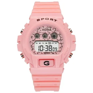 Children LED Electronic Digital Watch Stop Watch Clock 2 Time Kids Sport Watches 50M Waterproof Wristwatch for Boys Girls