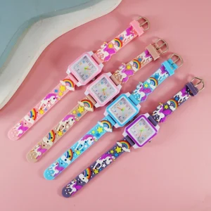 Children’s Toy Watch, Rainbow Patterned Design