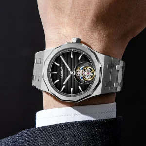 China Original Tourbillon Watch Hollow Skeleton Flying Tourbillon Movement Men’s Automatic Mechanical Watches