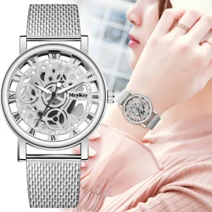 China Skeleton Gear Quartz Woman Watch Ladies Wrist Watch