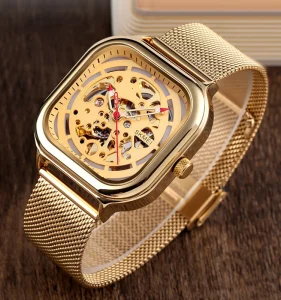 Chinese Oem SKMEI 9184 Automatic Watches 42mm High Quality square Mechanical Men Watch Custom Your logo