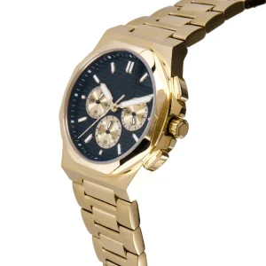 Chronograph Stainless Steel Watch for Men Imported Quartz Movement ODM Watch Manufacture Gold Fashion Casual Watch