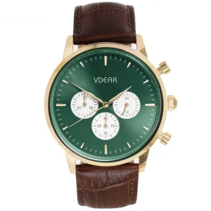 Chronograph Watch 5ATM Water Resistant Stainless Steel Sapphire Glass