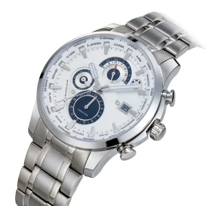 Citizen Stainless Steel Fashion Business Sports Chronograph Pointer Dial Water Resistant Men’s Watch