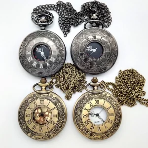 Classic Antique Vintage Quartz Roman Pocket Watches