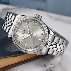 Classic Business OEM Watch Stainless Steel Case Sapphire Crystal Glass Stone Bezel Custom Design Manufacturing