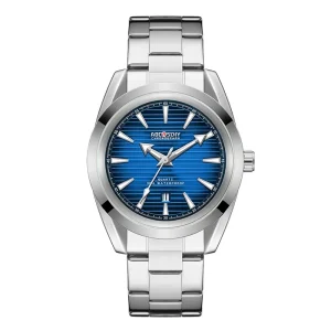 Classic Disc Seahorse Fashion Business Men’s Watch Steel Strap Quartz Watch for Men Wristwatch