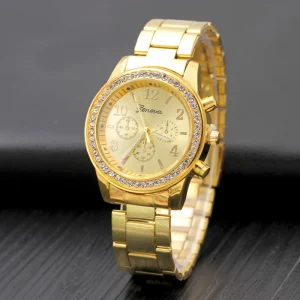 Classic Everyday Luxury Sport Watch Blue Dial Yellow Indices Black Case Waterproof Rubber Multi Fashion Unisex Dress Wrist Watch