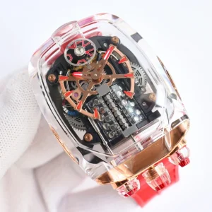 Classic Fashionable High Quality Watches Crystal Case Automatic Mechanical Watch Suitable for Formal Occasions Men’s Watch
