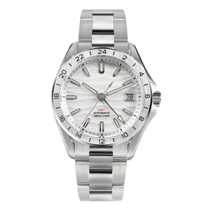 Classic GMT Automatic Watch Sapphire Luminous AR Coating Waterproof Men Wristwatch