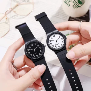 Classic Plastic Watch Candy colored Jelly Children Resin Girl Boy Student Watch Men Women Multi Color Unisex Watches No Logo