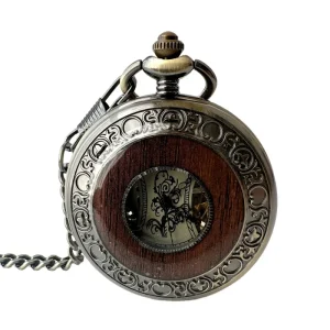 Classic Pocket Watch Retro Flip Silent Automatic Mechanical Pocket Watches