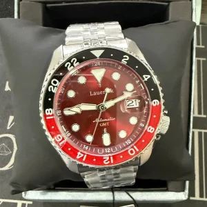 Classic Red Luminous Automatic Mechanical Movement Stainless Steel 100M Water resistant Fashionable Men’s