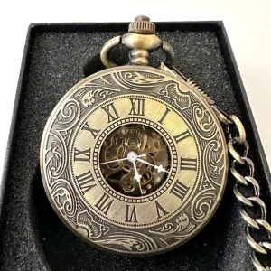 Classic Roman Frame Watch Manual Mechanical Pocket Watches