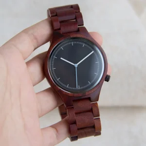 Classic Solid Wooden Watch Custom logo Low MOQ Engraving Men and Women Unisex