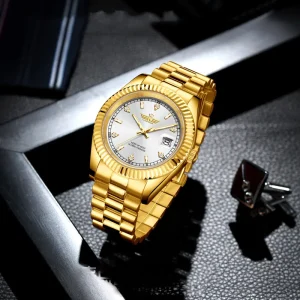 Classic Styles Trendy Men’s Quartz Watches Luxurious Business Waterproof Calendars Wrist Watches Quartz Movements