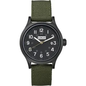 Classic Watch for Men OEM Custom Waterproof Quartz Watch with Nylon Band Relojes Deportivos