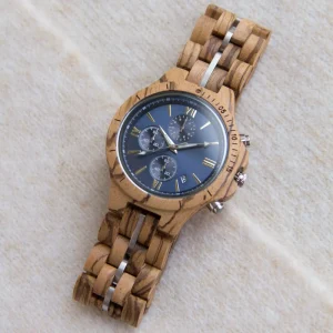 Classic Wooden Watches for Men Luxury Style Chronograph Wood Wristwatch Wood Gift to Men