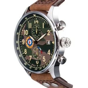 Colorful Men Boys Camouflage Sport Crystal Fashion Chronograph Watch