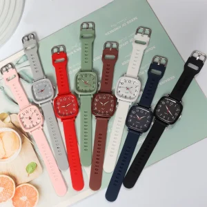 Colorful Women’s Square Wristwatch Quartz Watch