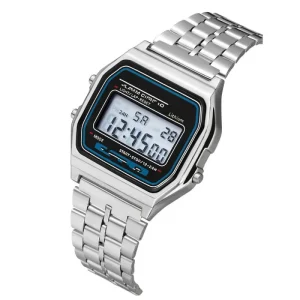 Compact Square Cased Digital Watch Small in Size Big on Functionality