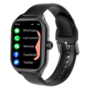 Compatible Apple iPhone Samsung Android Phone App Control Montre Connectee Waterproof Smart Watch for Men Women