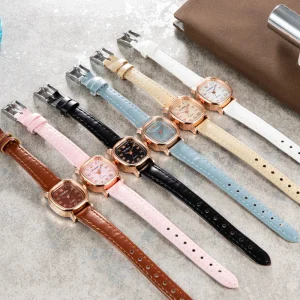 Creative Lovely Charm Watch Women’s Leisure Small Dial Simple Girl’s Wristwatch Casual Quartz Watch