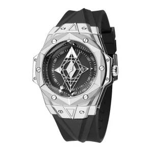 Creative Men’s Watch Silicone Luminous Waterproof Sports Quartz Movement Watch for Men