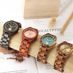 Cross-border Unisex Wooden Quartz Watch Eco-Friendly Modern Style 39mm Dial Manufacturers Can Be Sent on Behalf
