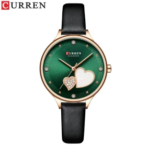 Curren 9077 Ladies Quartz Watch Luxury Charm Dial Women’s Bracelet with Alloy Case Fashionable Business Style