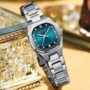 Curren 9104 Fashion Luxury Wrist Watch 30M Water Resistant Femme Women’s Quartz Stainless Steel Band Casual Watches for Female