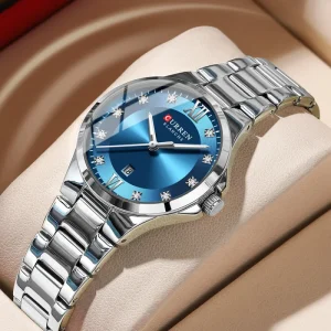 Curren 9107 Women’s Stainless Steel Band Quartz Watch Elegant Ladies Bracelet Calendar Watch Bulk Supply OEM ODM