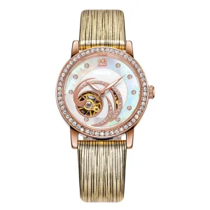 Custom Automatic Mechanical Watch for Women Business Waterproof Luxury Fashion Waterproof Ladies Wristwatch