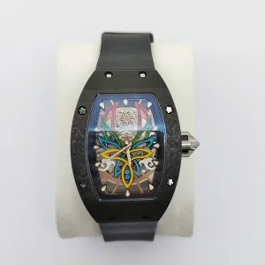 Custom Automatic Men Watch Professional Wristwatch Waterproof High Quality Watch Carbon Fiber Skeleton Watch for Men