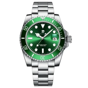 Custom Brand Logo Luxury Waterproof Luminous Stainless Steel Automatic Mechanical Diver Diving Dive Watch for Men