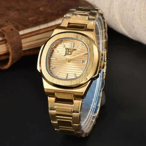 Custom Brand Luxury Mechanical Watches Men 41mm Stainless Steel Case Glass 5BAR Water Resistant Chronograph Fashion Custom Logo