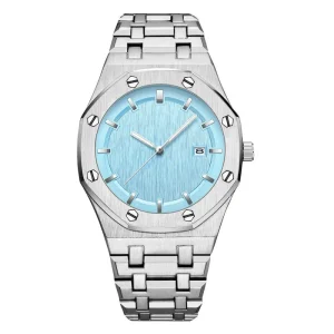 Custom Brand Men Quartz Watch Buy Steel Strap Water Resist Calender Free Shipping Business Watch Set