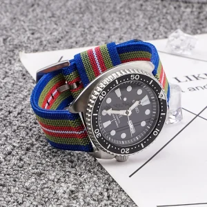 Custom Canvas Woven Strap Elastic Nylon Strap 18/20/22/24mm