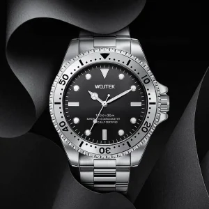 Custom Classic Mechanical Automatic Luminous Stainless Steel Watch 20mm Band Men’s Sports Business Watch