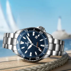 Custom Diver Automatic Watch 200 Meters Waterproof Mechanical Wrist Watch for Men
