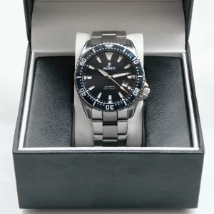 Custom Diver Men Automatic Waterproof Stainless Steel 200m Diving Watch Luminous Hands