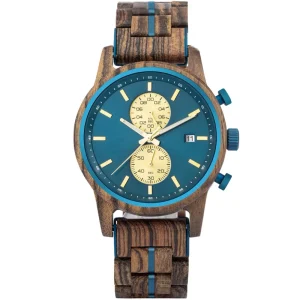 Custom Dropshipping Square Antique Coin Luxury Wooden Wrist Watch 3BAR Water Resistant Pointer Dial